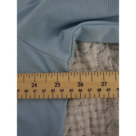 Johnnie O Vaughn Gulf Blue 1/4 Zip Long Sleeve Performance Pullover UPF50 Sz XL - Picture 5 of 8